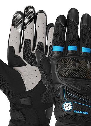 Моторукавички sensor touch mc57 m чорно-синій (07439046), scoyco