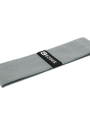 Резинка тканевая для упражнений лента сопротивления k-02 medium серый (56636007), ezous