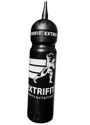 Спортивная бутылка extrifit 1000мл черно-серый (с носиком) (09002002)