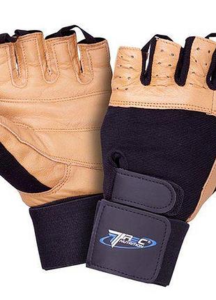 Перчатки для спорта, profi brown, trec nutrition xl черно-коричневый (07101005)