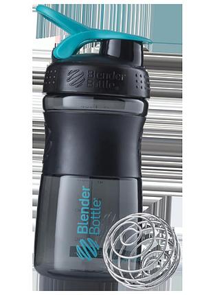 Шейкер sportmixer 590мл черно-бирюзовый (09234003), blender bottle