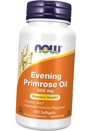 Примула вечерняя, evening primrose oil 500, now foods 100гелкапс (71128032)