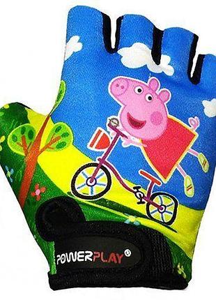 Велосипедні рукавички дитячі 5473 s свинка пепа (07228079), power play
