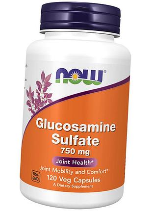 Глюкозамин в капсулах, glucosamine sulfate 750, now foods 120капс (03128012)
