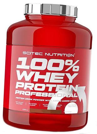 Сывороточный протеин с пищеварительными ферментами, 100% whey protein prof, scitec nutrition 2350г шоколад с кокосом (29087010)