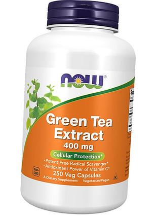 Екстракт зеленого чаю, green tea extract 400, now foods 250вегкапс (71128143)