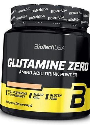 Глютамін, glutamine zero, biotech (usa) 300г холодний чай з персиком (32084004)