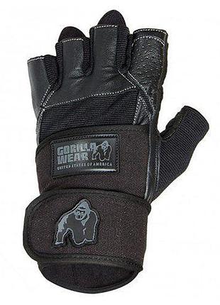 Рукавички dallas wrist wrap l чорний (07369002), gorilla wear