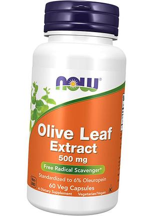 Екстракт оливкового листя, olive leaf extract, now foods 60вегкапс (71128033)