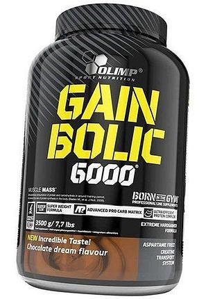 Гейнер з креатином, gain bolic 6000, olimp nutrition 3500г шоколад (30283001)