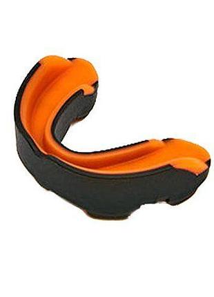 Капа одночелюстная в футляре bo-0062 черно-оранжевый (37363025), zelart