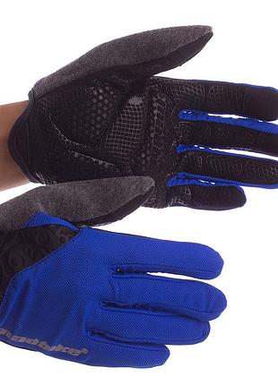 Велоперчатки sk-13 l синій (07429030), madbike