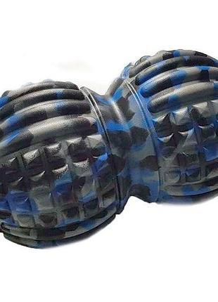 Массажер для спины duoball massage ball fi-1686 черно-серо-синий (33429133), no branding