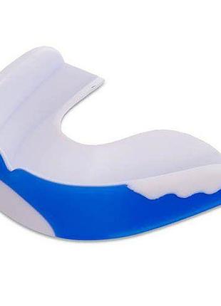 Капа боксерська двокомпонентна bo-4509 синьо-білий (37363045), zelart