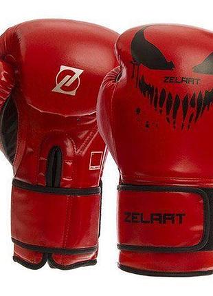 Рукавички боксерські bo-1370 10oz червоно-чорний (37363055), zelart