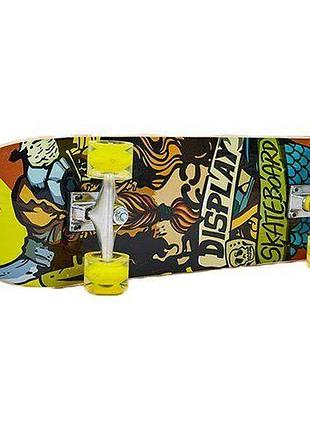 Скейтборд в сборе sk-0314 черно-желтый (60429370), no branding