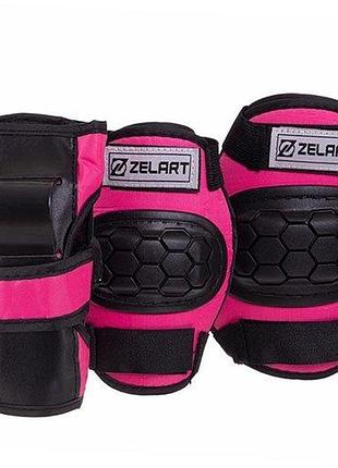 Комплект захисту sk-2378 m рожевий (60363134), zelart