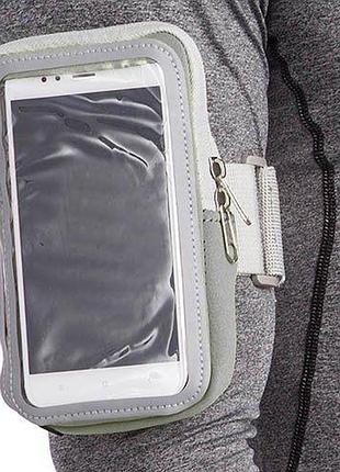 Чехол для телефона на руку для занятий спортом ga-6384 серый (39429041), no branding