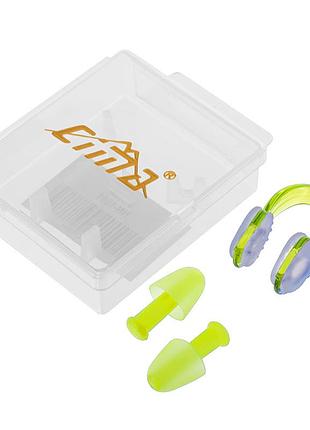 Беруши для плавания и зажим для носа hn-1081 желтый (60508312), cima