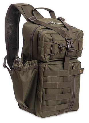 Сумка слінг тактична з однією лямкою ty-5386 12л оливковий (59493004), silver knight