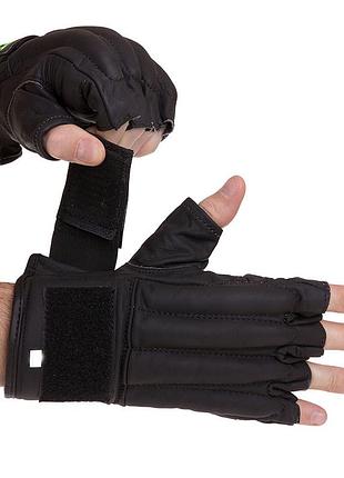 Снарядные перчатки vl-3097 l черный (37363145), zelart