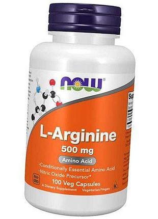 Аргинин для сосудов, arginine 500, now foods 100вегкапс (27128007)