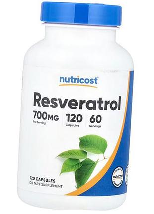 Ресвератрол в капсулах, resveratrol 700, nutricost 120капс (70647008)