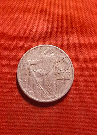 Польща 5 скиблених 1959 р.рибак