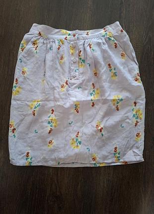 Шелковая мини юбка 3