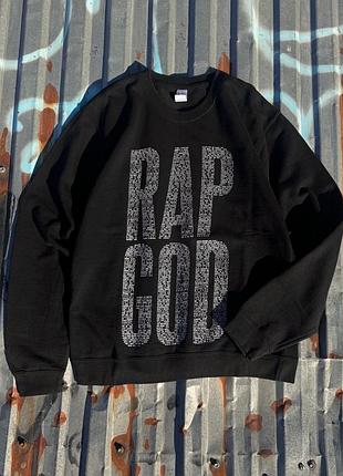 Rap god eminem світшот зі словами з треку офф мерч новий og y2k реп музика