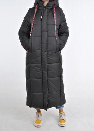 Зимова куртка пальто з біо пуху3 фото