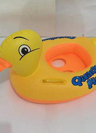 Надувной круг для детей с ножкам уточка