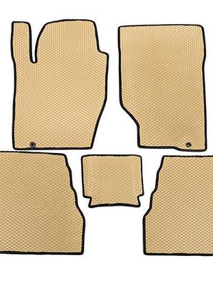 Коврики eva бежевые для kia sorento 2002-2009 модельный резиновый коврик в салон для защиты от грязи dm-11