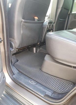 Килимки eva чорні для land rover discovery iv гумові килимки в салон захист від бруду та вологи dm-11