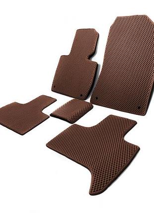 Коврики eva коричневые для bmw x5 e-53 1999-2006 модельные резиновые коврики для защиты салона авто dm-11
