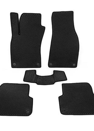 Килимки eva чорні для audi a6 c6 2004-2011 модельні гумові килимки для салону захисту від бруду dm-11
