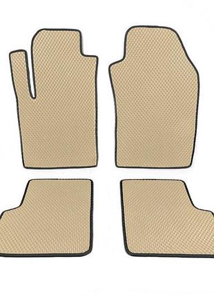 Коврики eva 500 бежевый для fiat 500 500l резиновый коврик в салон защита от грязи и влаги dm-11
