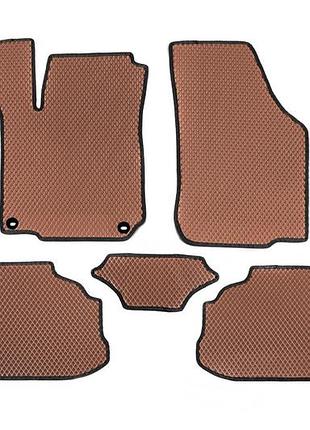 Коврики eva коричневые для skoda octavia i tour a4 1996-2010 модельные резиновые коврики для защиты сало dm-11