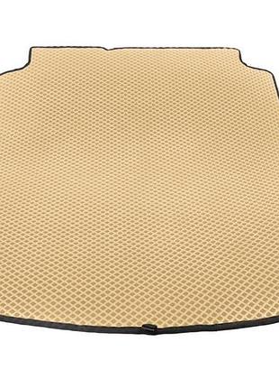 Килимок багажника eva бежевий для hyundai elantra 2015-2020 модельний захисний килимок для авто dm-11