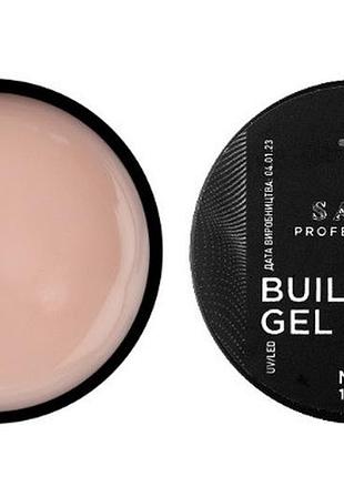 Гель для нарощування saga builder gel veil 11 (рожевий нюд), 15 мл