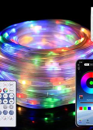 Светодиодная лента от usb 10м rgb с bluetooth + пульт, цветная