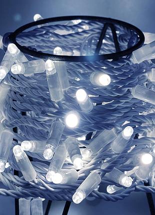 Гірлянда "нить" від мережі 10 м 100 led вулична, rd-7050, теплий білий