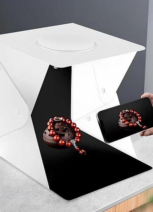 Фотобокс с подсветкой (22×21×21см), от usb