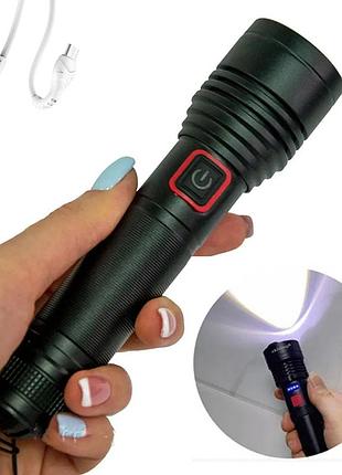 Мощный аккумуляторный фонарь usb, 15 вт, x-balog bl-p02-p50