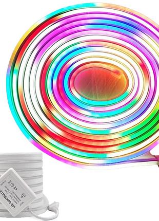 Неонова led стрічка на 5 м, led neon multi with function, 12v-220v
