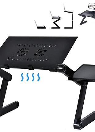Столик трансформер для ноутбука t8, з usb, до 25кг