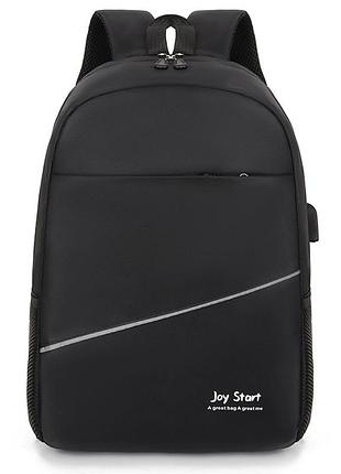 Рюкзак с usb,18л (45х29х14см), joy start