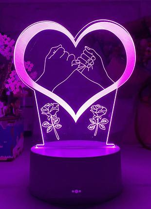 Led ночник на батарейках и usb