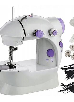 Портативная швейная машинка со столом mini sewing sm202a