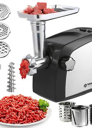 Электрическая мясорубка с соковыжималкой, 4200вт, bitek bt-3700